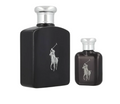 SET RALPH LAUREN POLO BLACK 2 PIEZAS