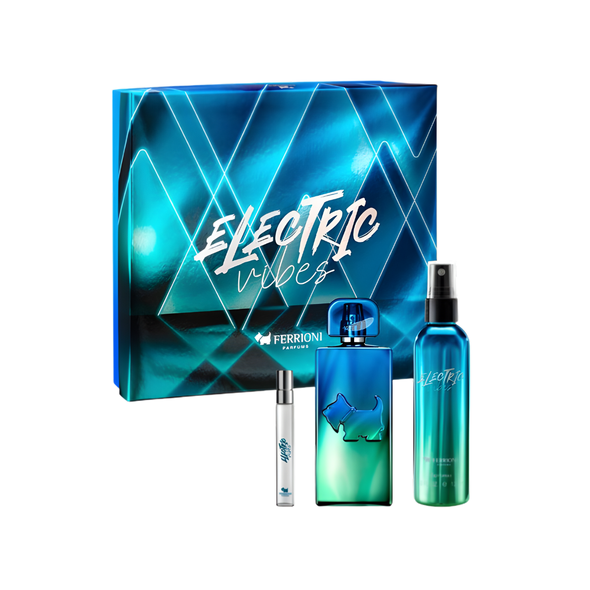 SET FERRIONI ELECTRIC VIBES FOR HIM 3 PIEZAS