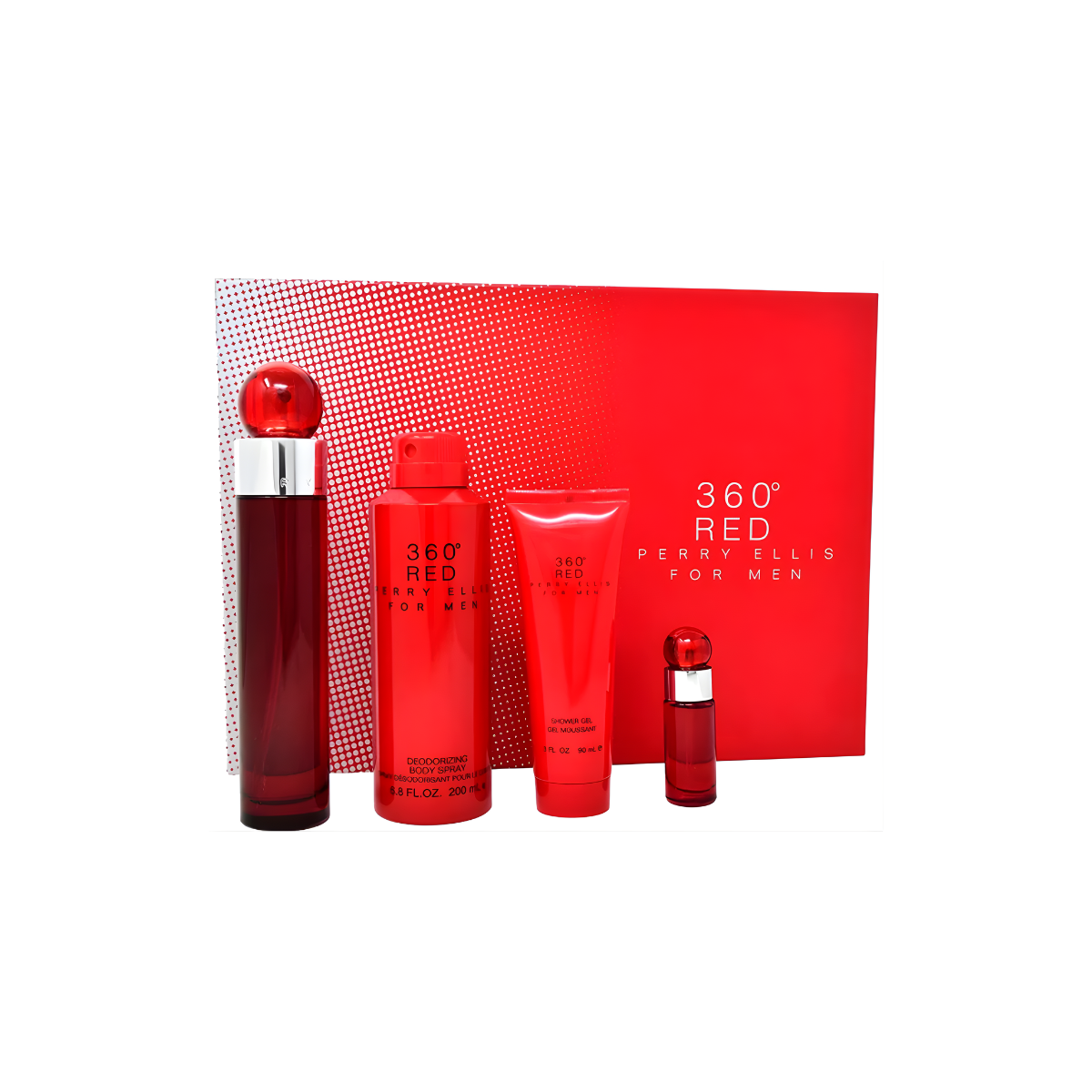 SET PERRY ELLIS 360 RED MAN 4 PZS EDT