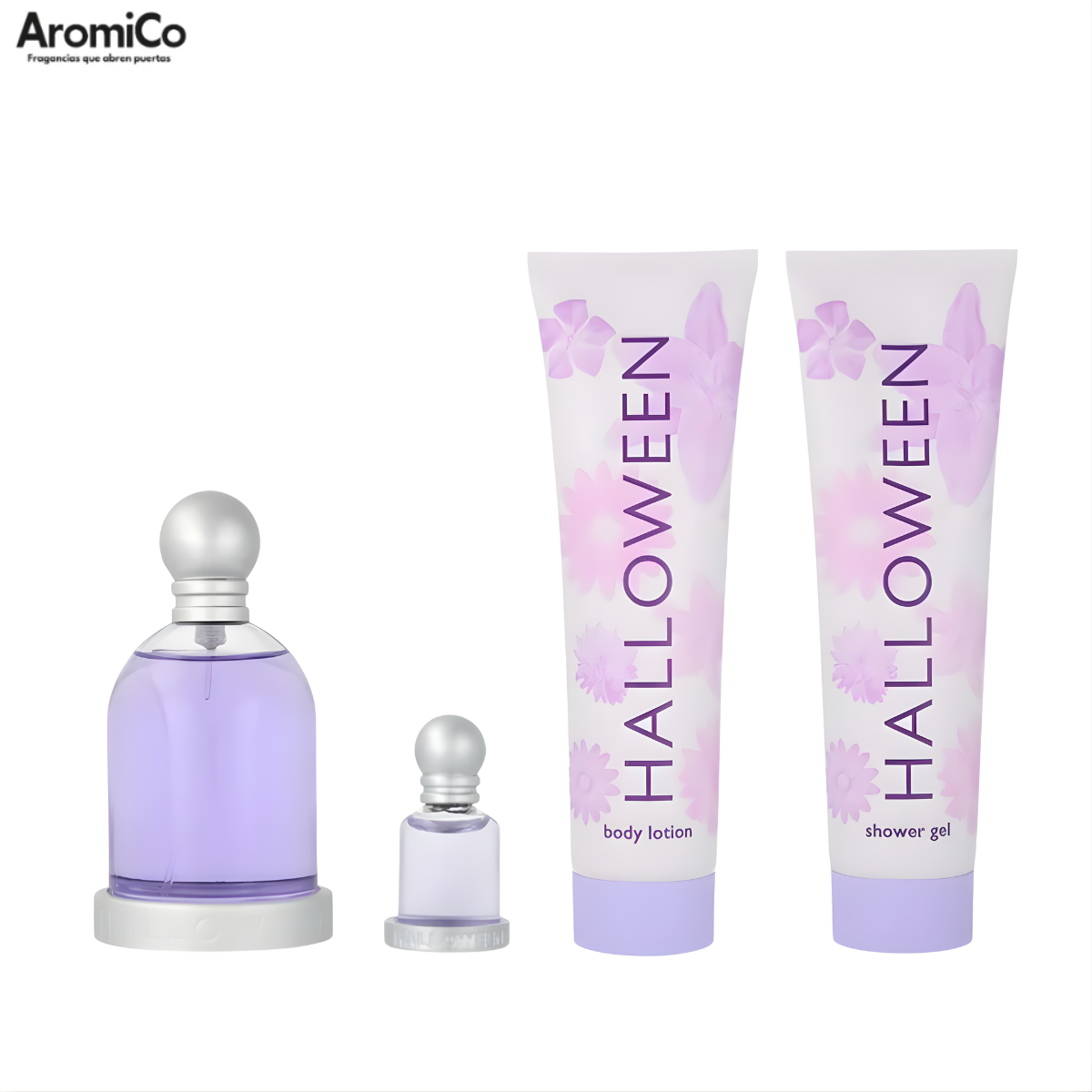 Set Halloween 4Pzs Halloween Set para dama Halloween EDT 100ml + Shower Gel + Body Lotion