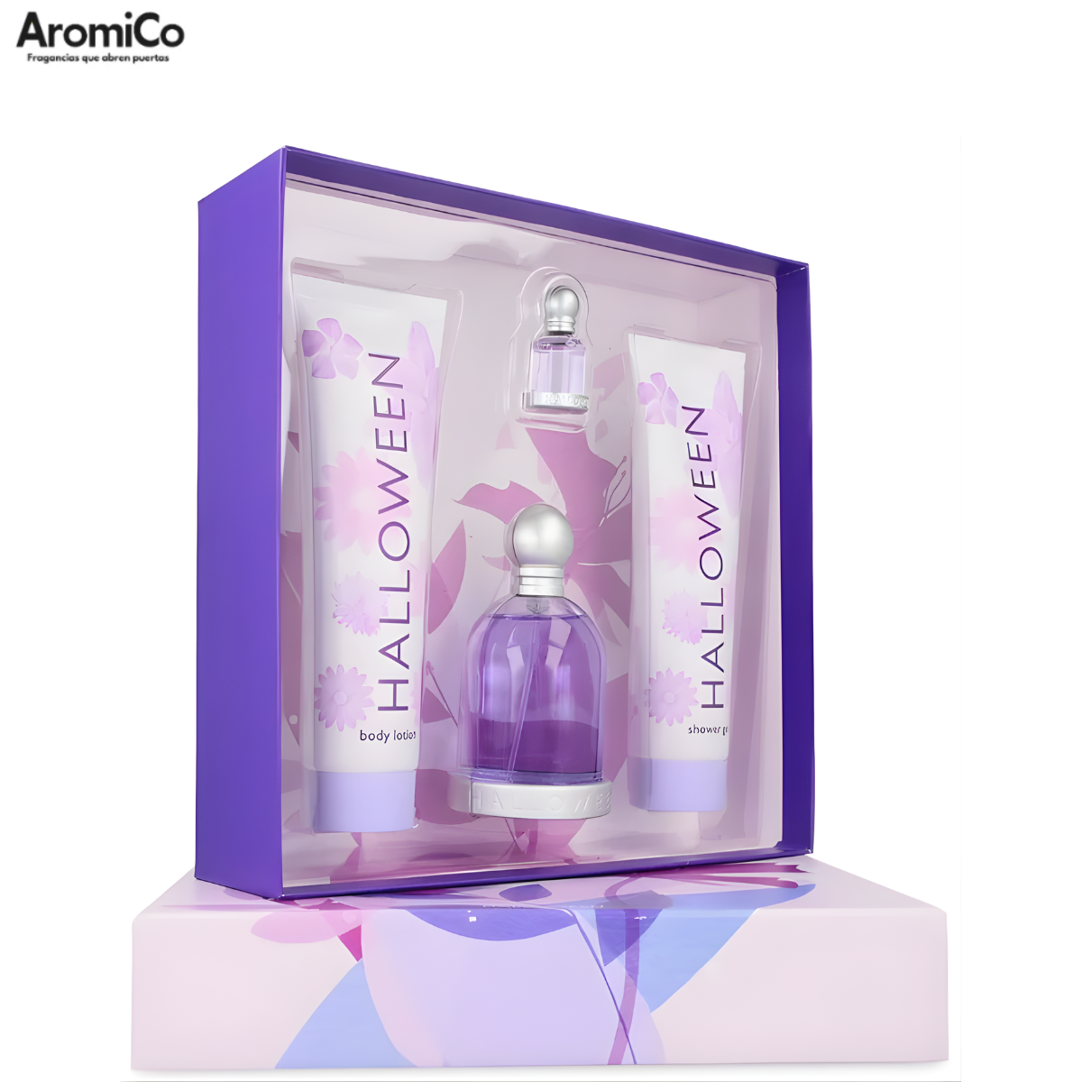 Set Halloween 4Pzs Halloween Set para dama Halloween EDT 100ml + Shower Gel + Body Lotion